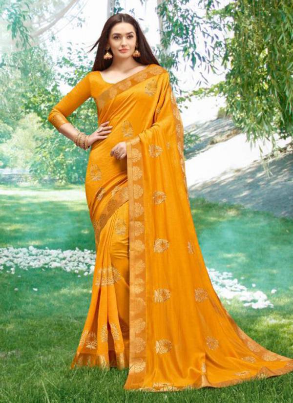 Khushboo Vichitra Silk Designer Party Wear Sarees Collection 1001-1006